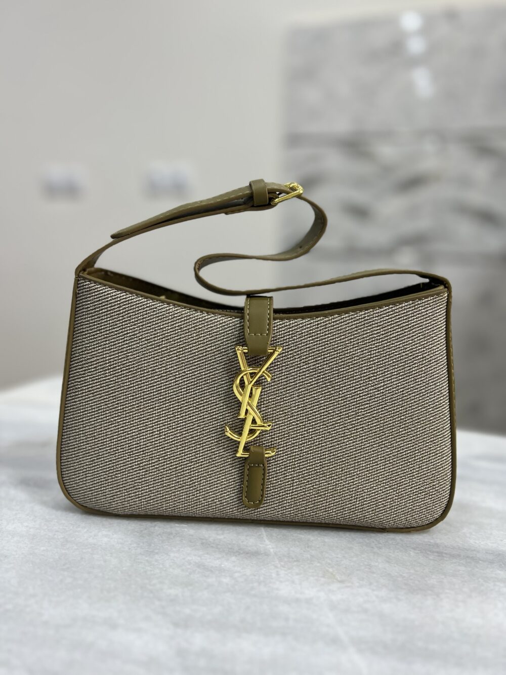 دستکول شانه ی ysl ( رنگ زیتونی ) - Image 4