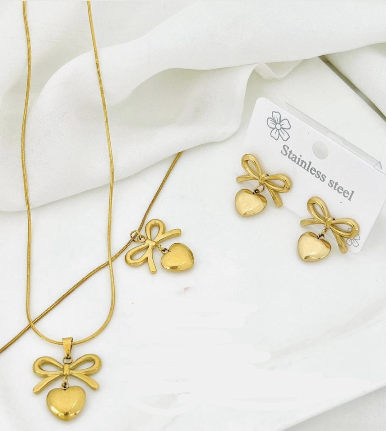 ست مکمل پاپیون قلبی