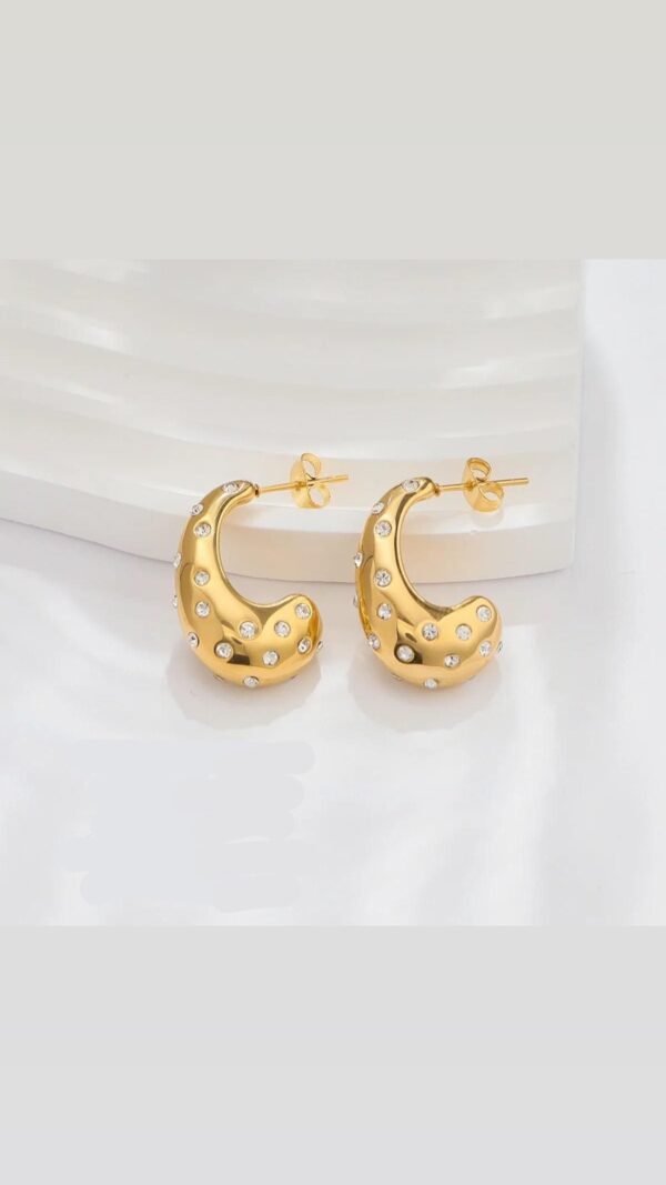 گوشواره قطره نگینی