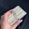 ست کره میخی نقره یی ( کره و انگشتر