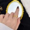 انگشتر مثلث طلایی