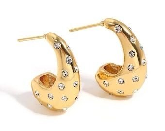 گوشواره قطره نگینی
