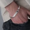 دستبند نقره با حک اسم  - ۹۲۵ تایلندی ( قیمت بر اساس نرخ روز)