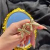 گوشواره پاپیون خطی