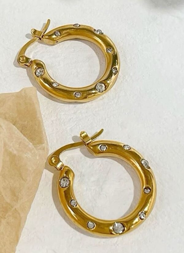 گوشواره حلقه نگینی