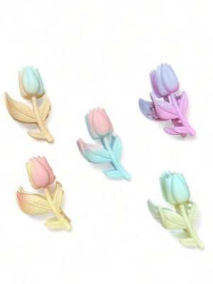 گیره مو لاله ( رنگ بندی مختلف )