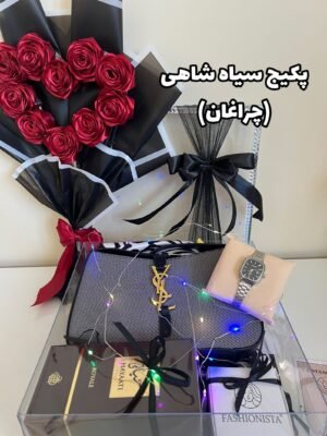 پکیج سیاه شاهی  VVIP (باکس شیشه یی چراغان)